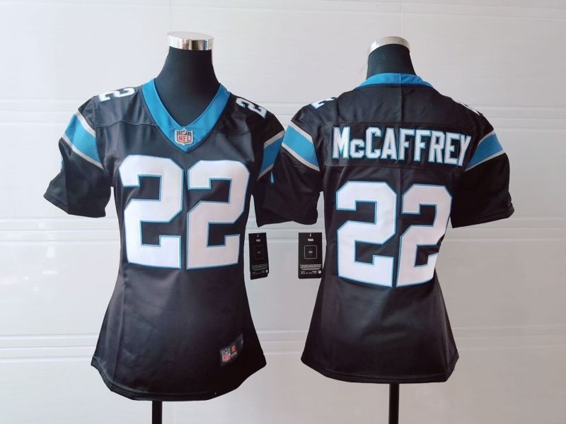 Carolina Panthers Christian Mccaffrey #22 NFL 2020 Dark Brown Womens Jersey