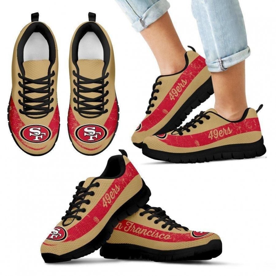 Cool Line Logo San Francisco 49ers Sneakers #937