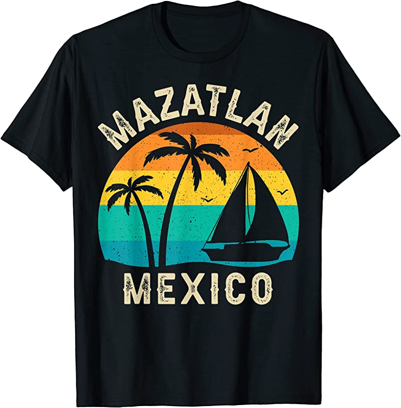 Vintage Mazatlan Mexico Sunset – Matching Family Vacation T-Shirt