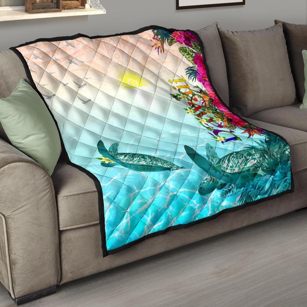 Polynesian Hawaii Quilts – View Sea Hawaii With Turtle And Whale