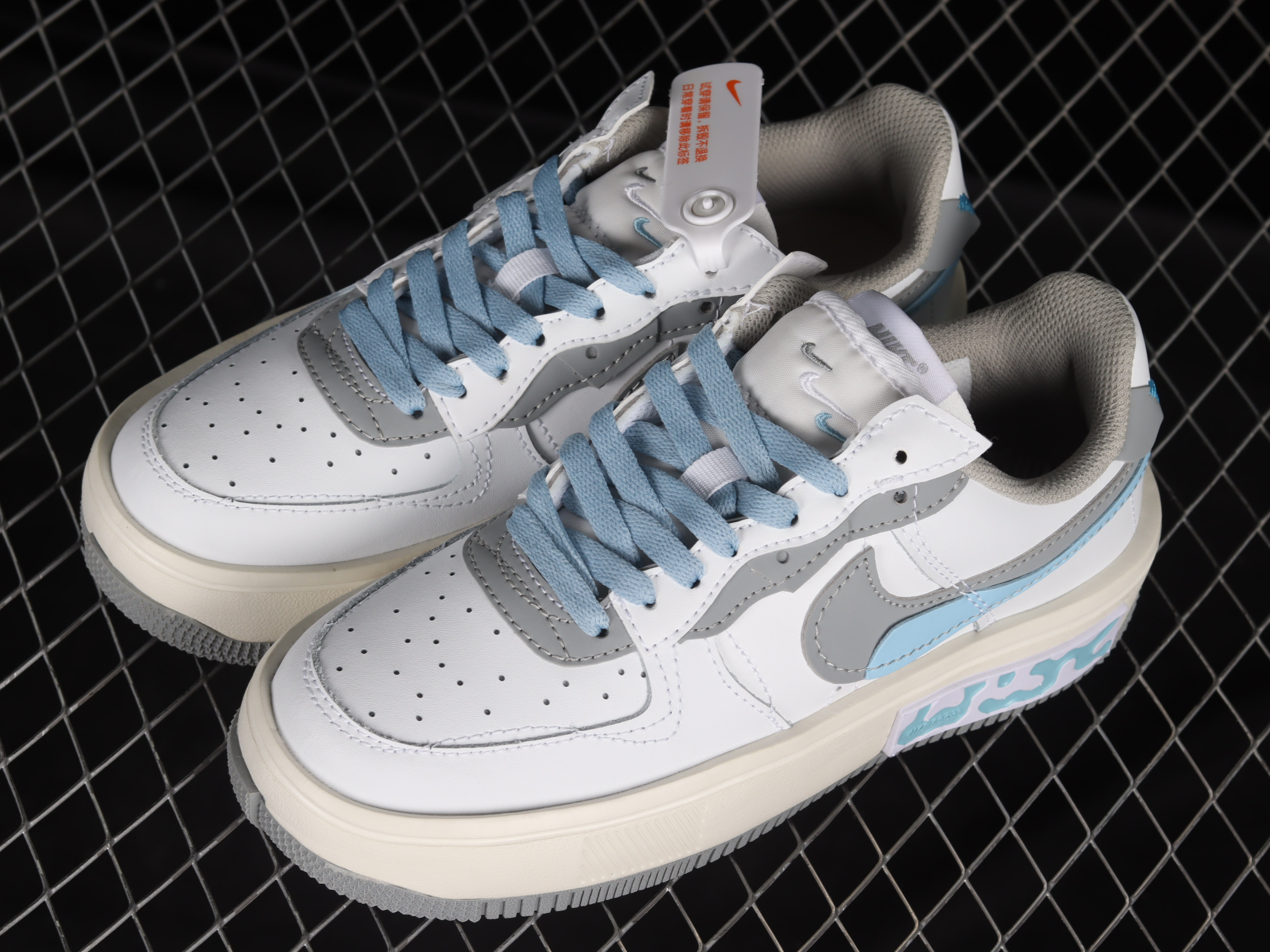 Nike Air Force 1 Low Fontanka WhiteGreyBlue Shoes Sneakers SNK281875715