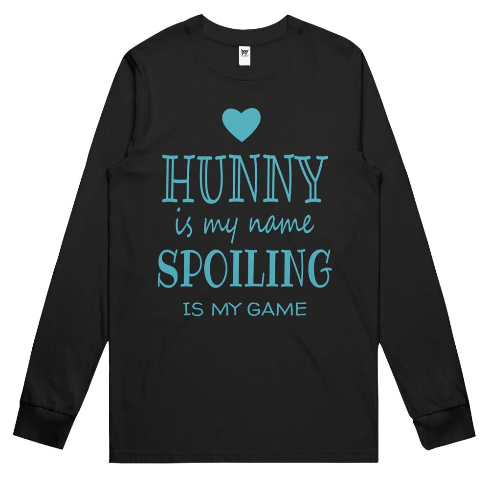 Hunny Is My Name Funny Gifts For Grandma Long Sleeve T Shirts