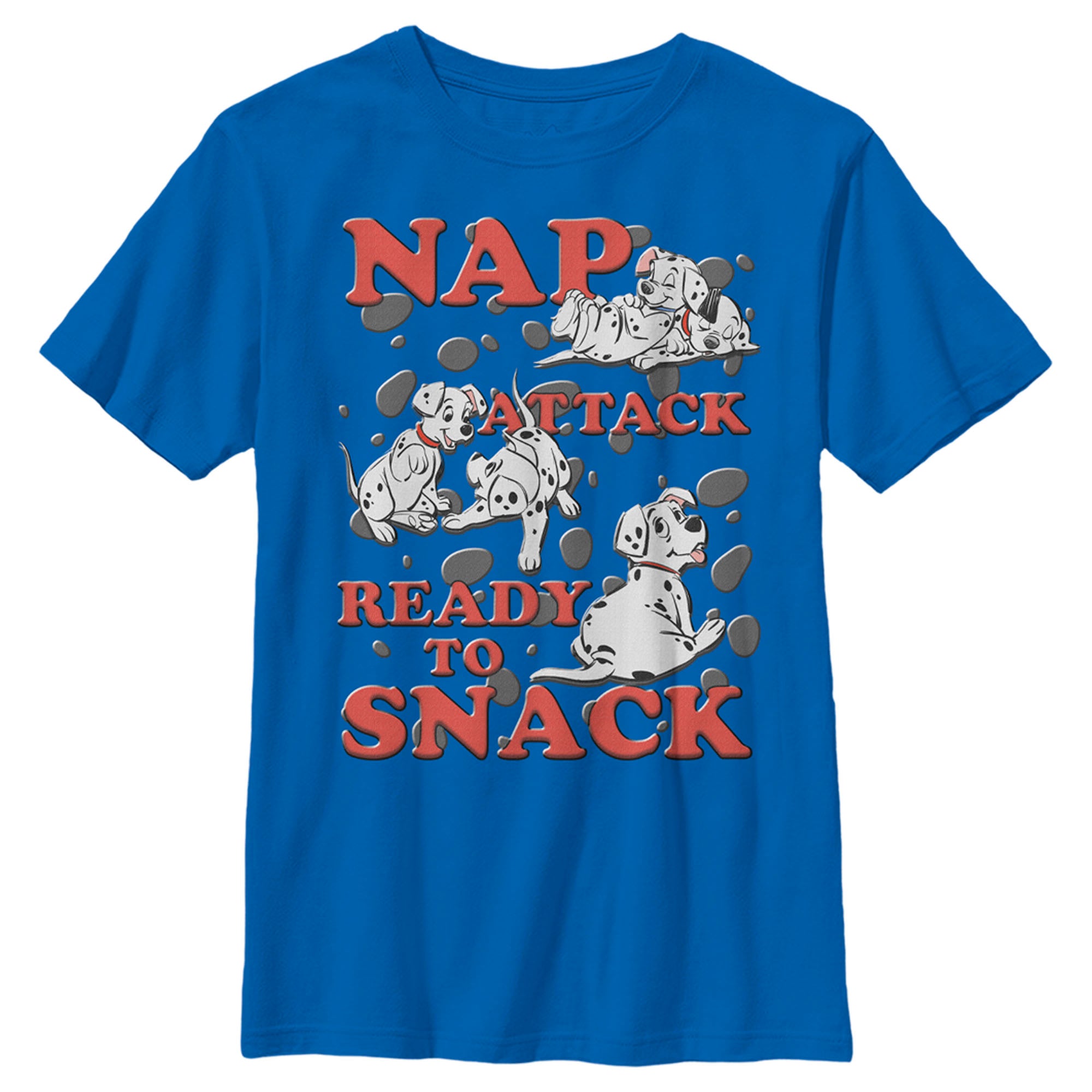 Boy’S One Hundred And One Dalmatians Nap Attack Ready To Snack T-Shirt