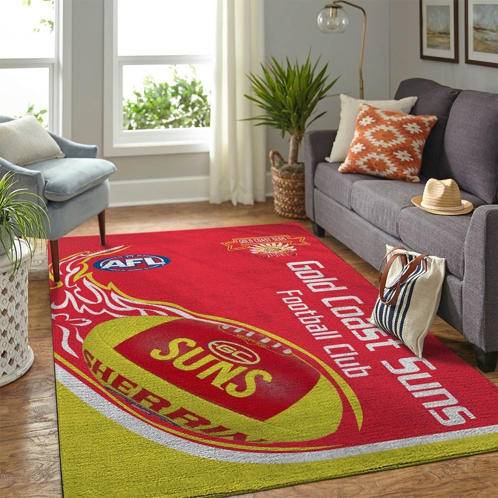 Gold Coast Suns Football Club Area Rugs Living Room Carpet FN281217 Local Brands Floor Decor