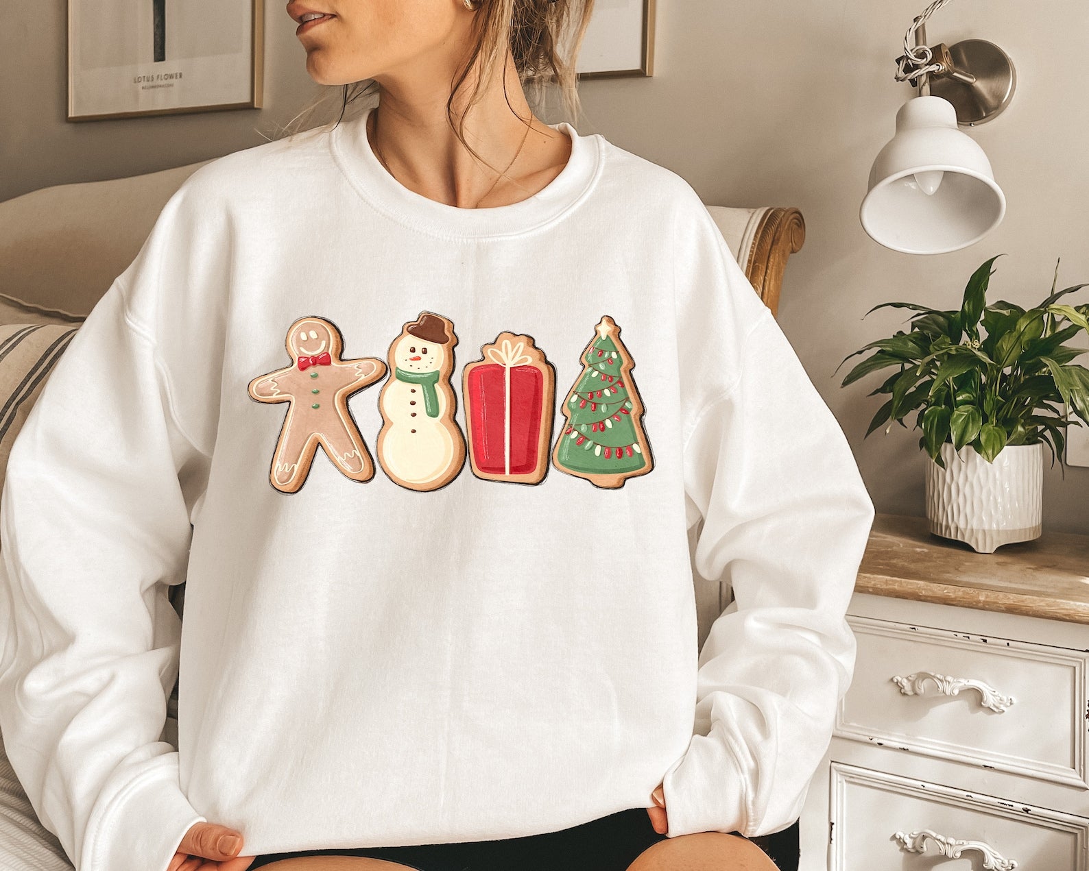 Xmas Sweatshirt 2D Crewneck Sweatshirt All Over Print Sweatshirt For Women Sweatshirt For Men Sws4856