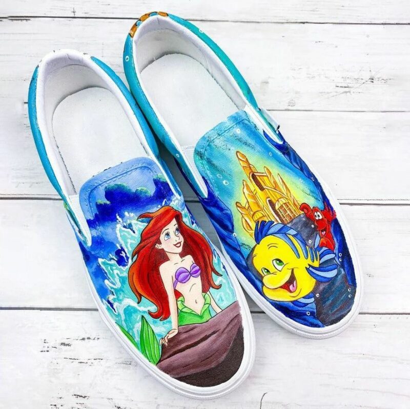 Ariel Under The Sea The Little Mermaid Gift For Men And Women Slip On Shoes