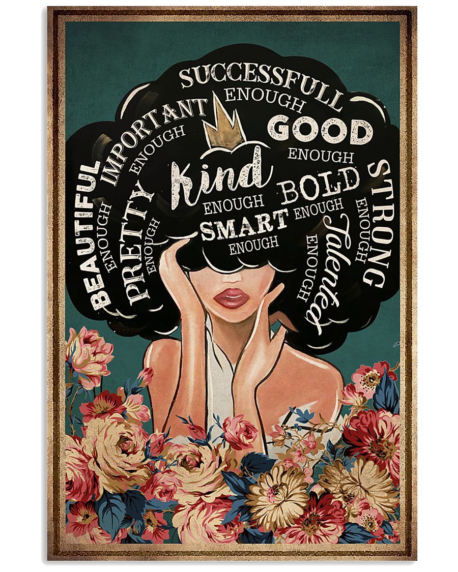 Successfull Enough Good Iporant Kind Bold Smart Strong Talenter Pretty Poster