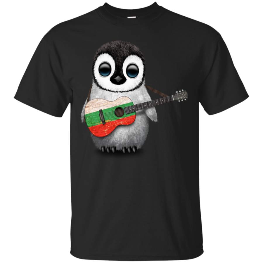 BULGARIA – Baby Penguin Playing Bulgarian Flag Guitar T Shirt & Hoodie