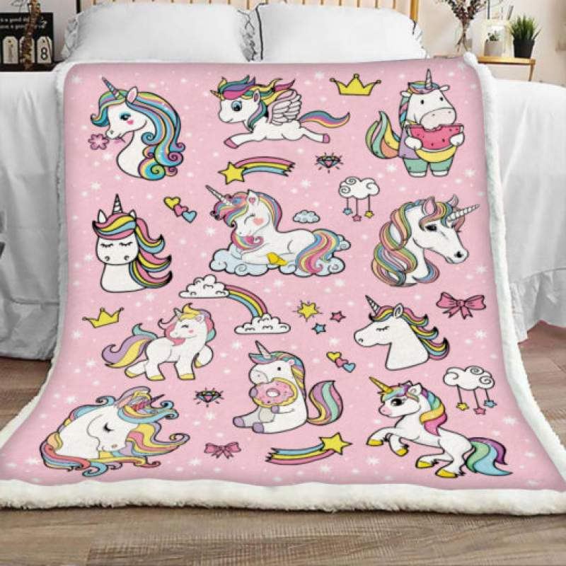 Unicorn Sherpa Blanket JR1501 77O53