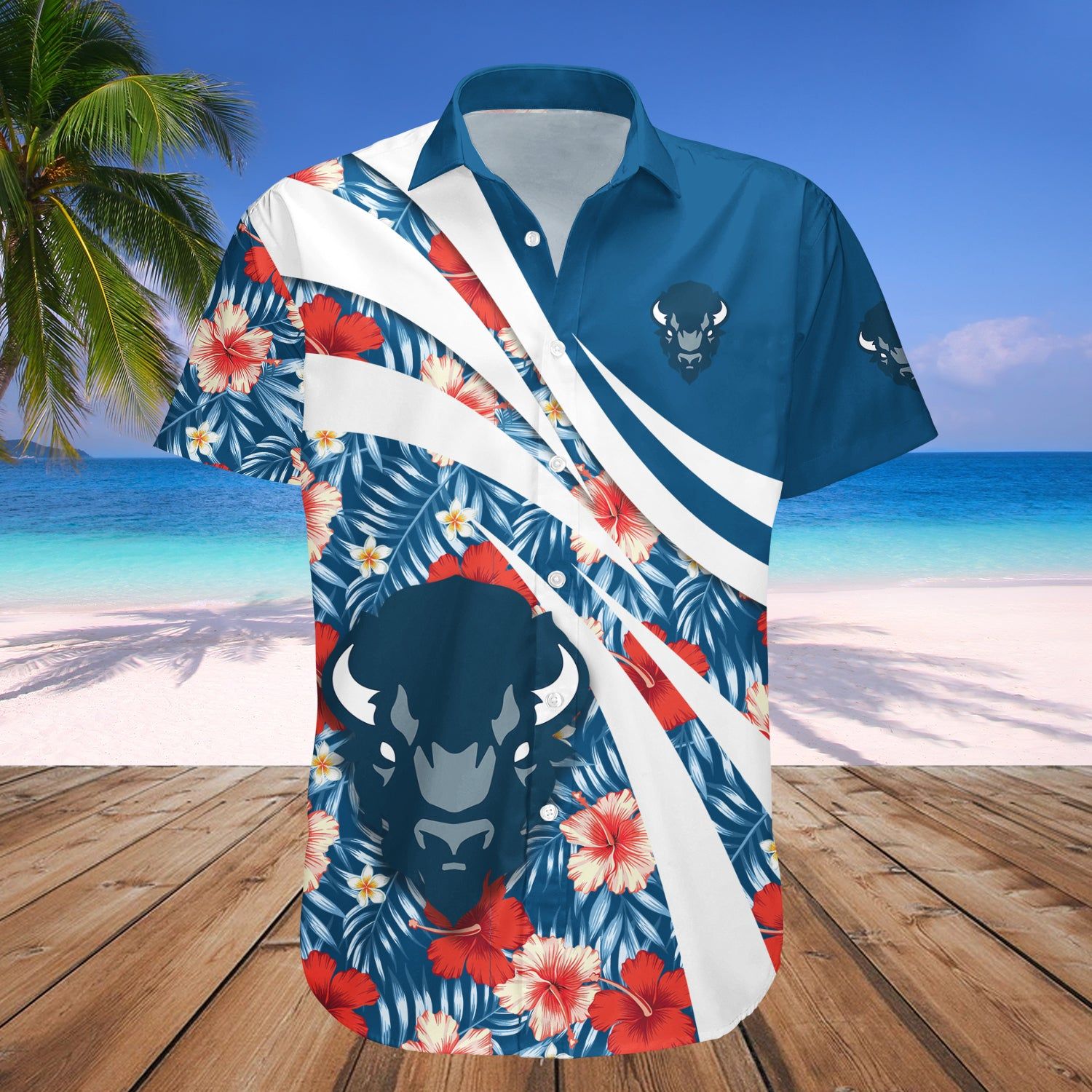 Howard Bison Hawaii Shirt Hibiscus Sport Style – NCCA