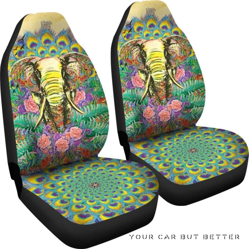 Good Vibes Elephant Car Seat Covers 192211