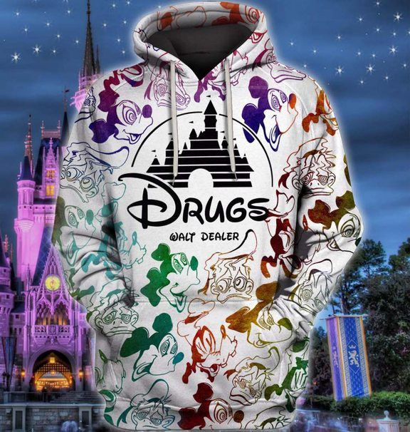 Unifinz Dn Hoodie Drug Walt Dealer Mm Donald Duck Goofy High Illusion White Hoodie 2022