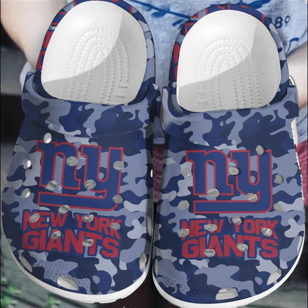 NFL New York Giants Football Crocss Shoes Clogs Comfortable Crocband For Men Women