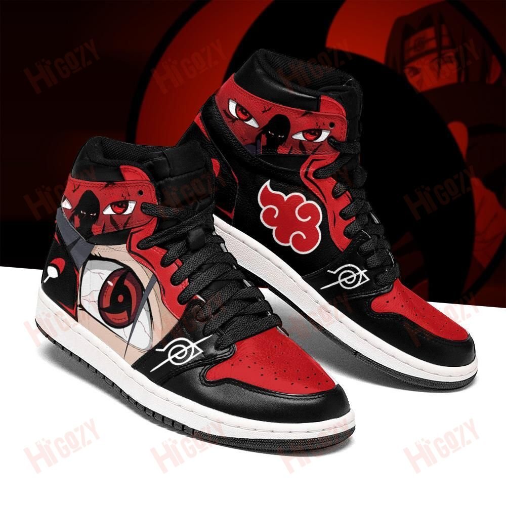 Akatsuki Itachi Sneakers Custom Sharingan Eyes Anime Naruto Shoes