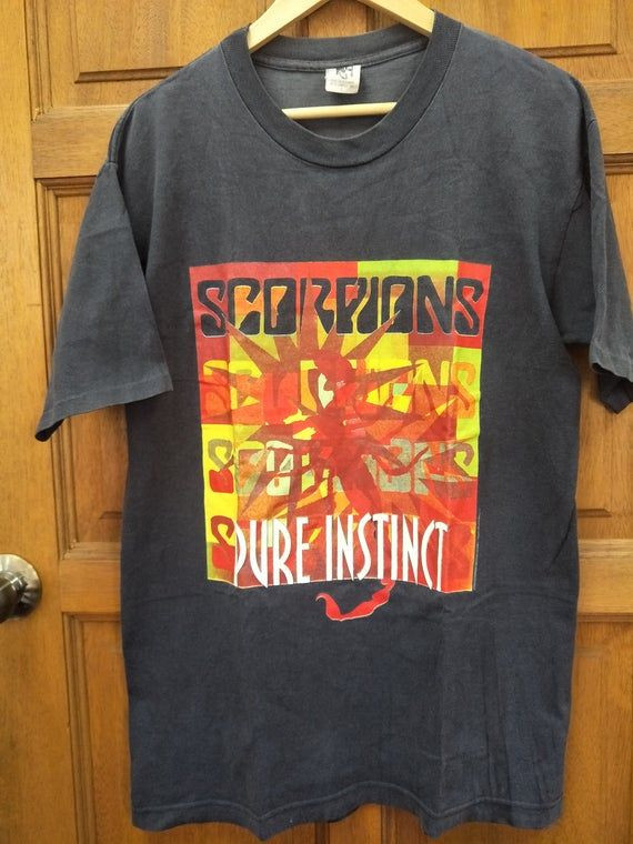 Vintage 90S Scorpions German Rock Band Hard Rock Heavy Metal Wind Of Change Shirt