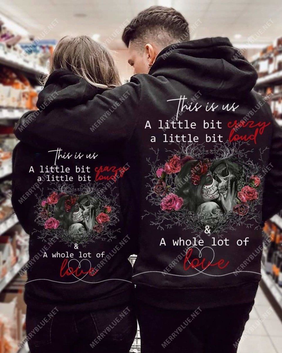 Buy This Is Us Skull Valentine Couple Hoodie