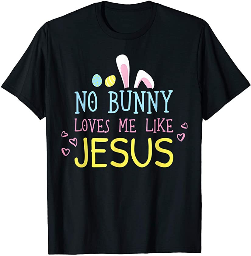 Religious Shirts for Men Easter Bunny Rabbit T-Shirt