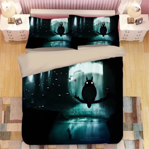 Tonari No Totoro 20 Duvet Cover Pillowcase Home Decor 3D Bedding Set 5619