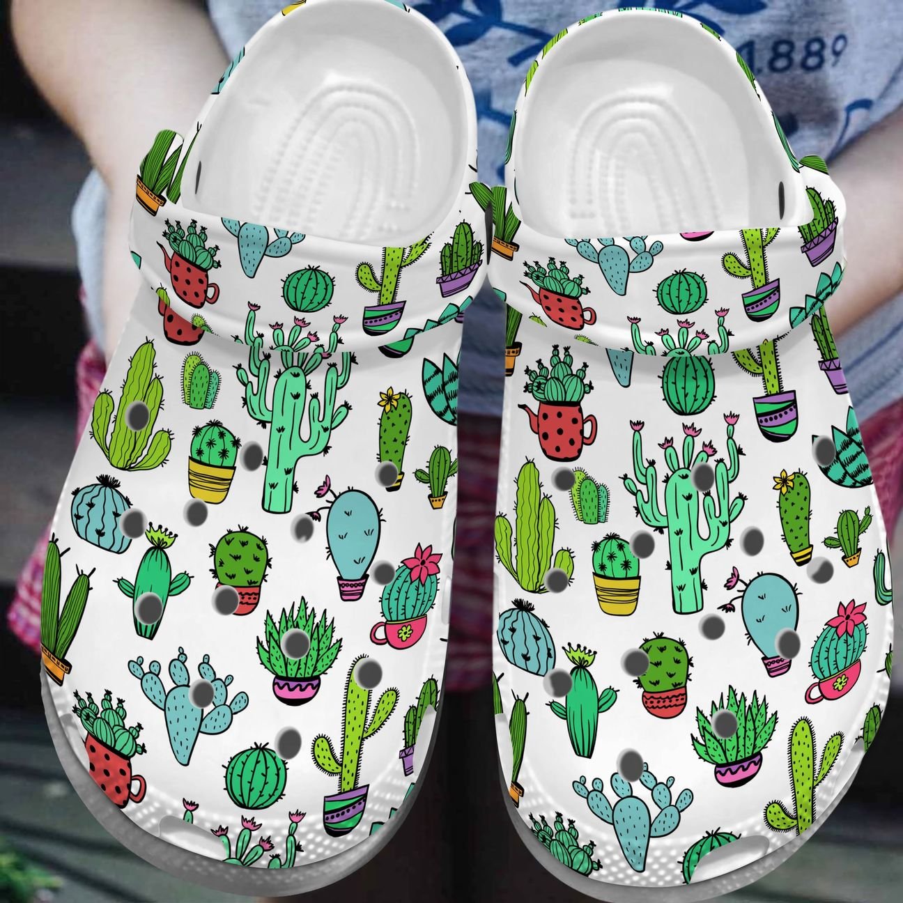 Cactus Personalized Clog, Custom Name, Text, Color, Number Fashion Style For Women, Men, Kid, Print 3D The Last Cactus Garden