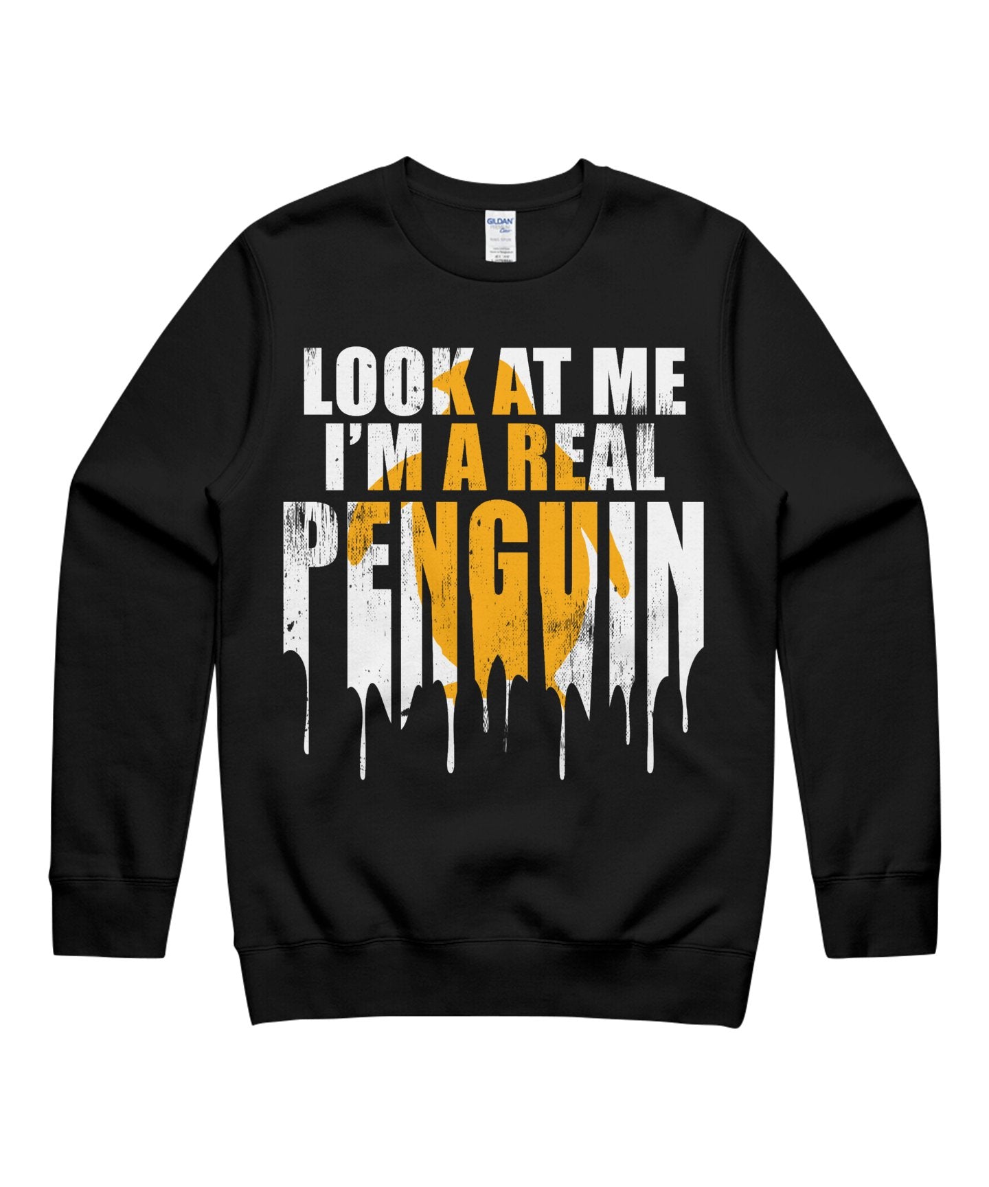 I’M A Real Penguin Look At Me Funny Halloween Costumes Matching Cosplay October 31St Day Of Dead 13Th Friday Unisex Crewneck Sweatshirt