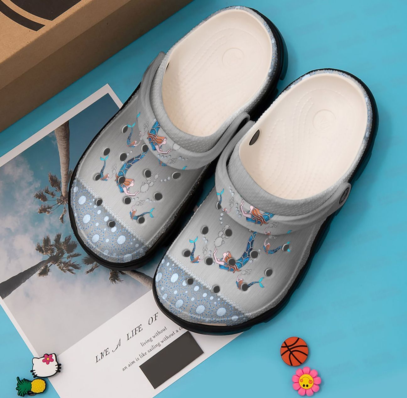 Mermaid Personalized Clog, Custom Name, Text, Color, Number Fashion Style For Women, Men, Kid, Print 3D Steel Mermaid