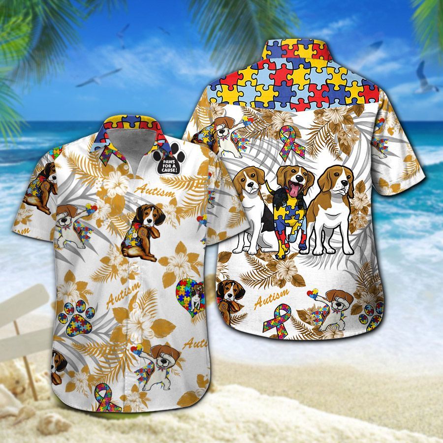 Beagle Autism Hawaiian Shirt 205 ND4494