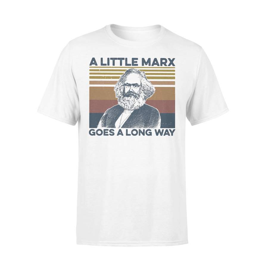 A Little Marx Goes A Long May Vintage Retro T-shirt