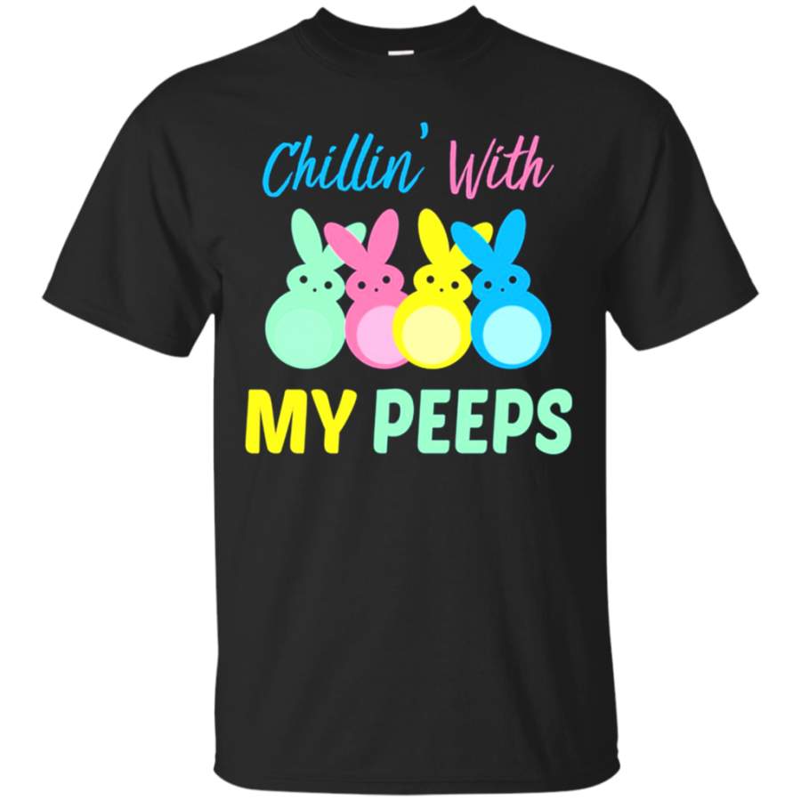 Nice Shirt Chillin’ With My Peeps Easter Bunny T shirt hoodie sweater