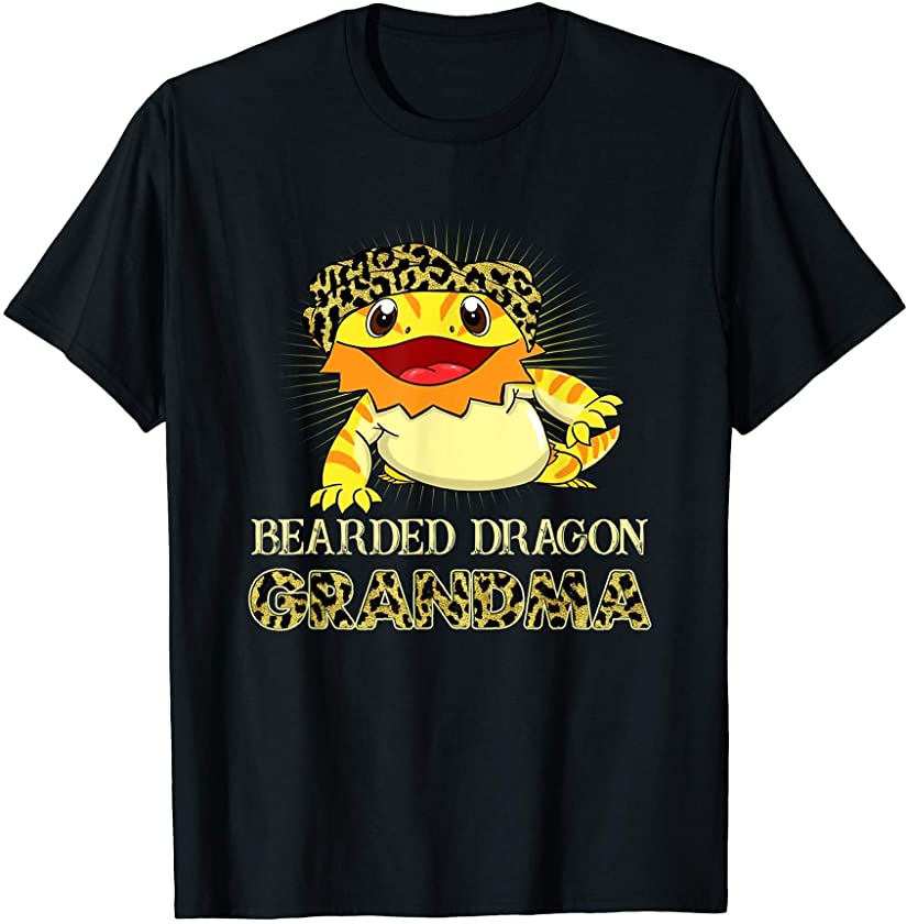 Bearded Dragon Grandma Leopard T-Shirt