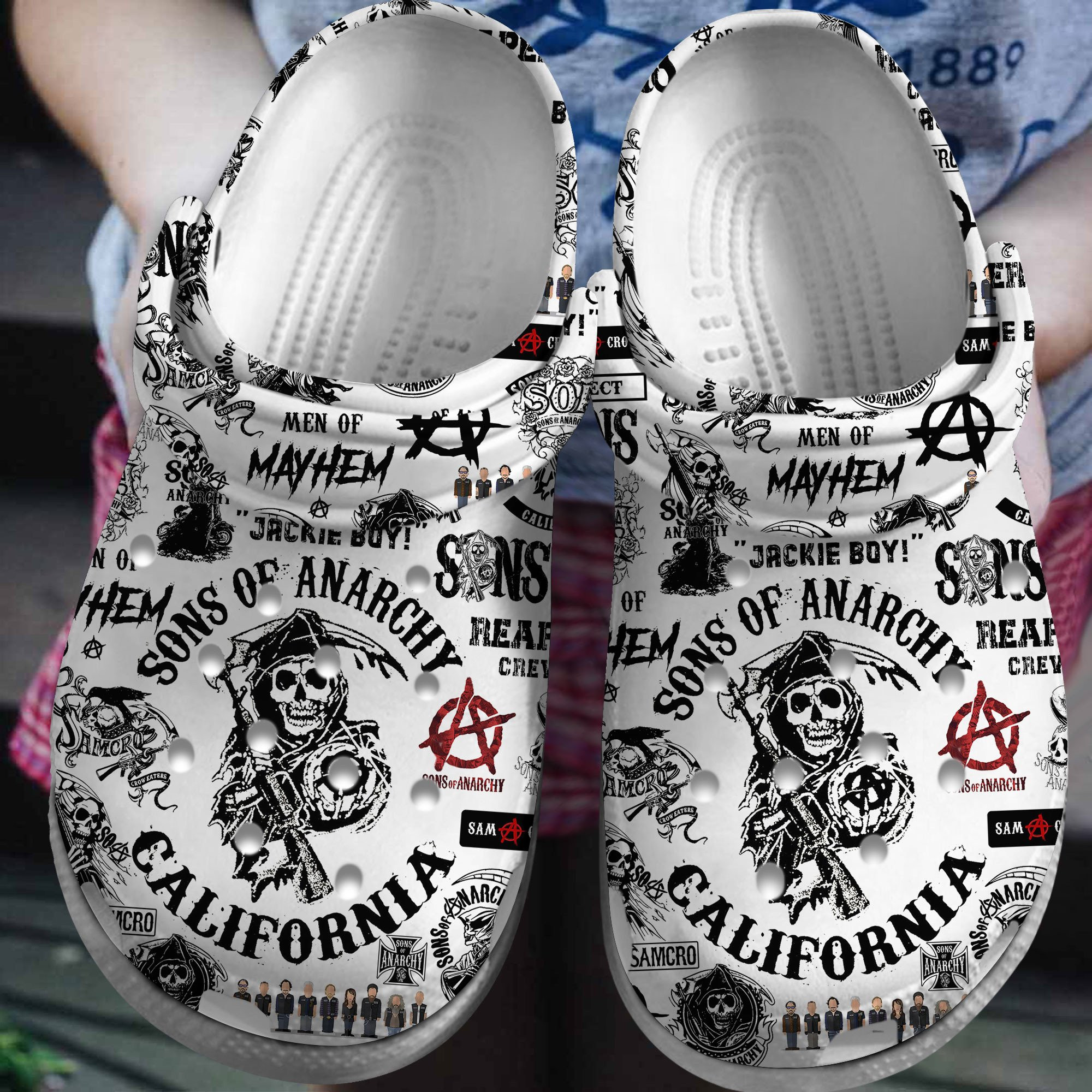 Sons Of Anarchy Tv Series Crocss Clogs For Men Women And Kid Vbpstjx0