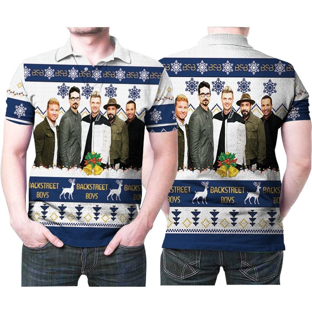 Backstreet Boys Christmas Knitting Pattern Fan Quilt Blanket 3D Polo Shirt