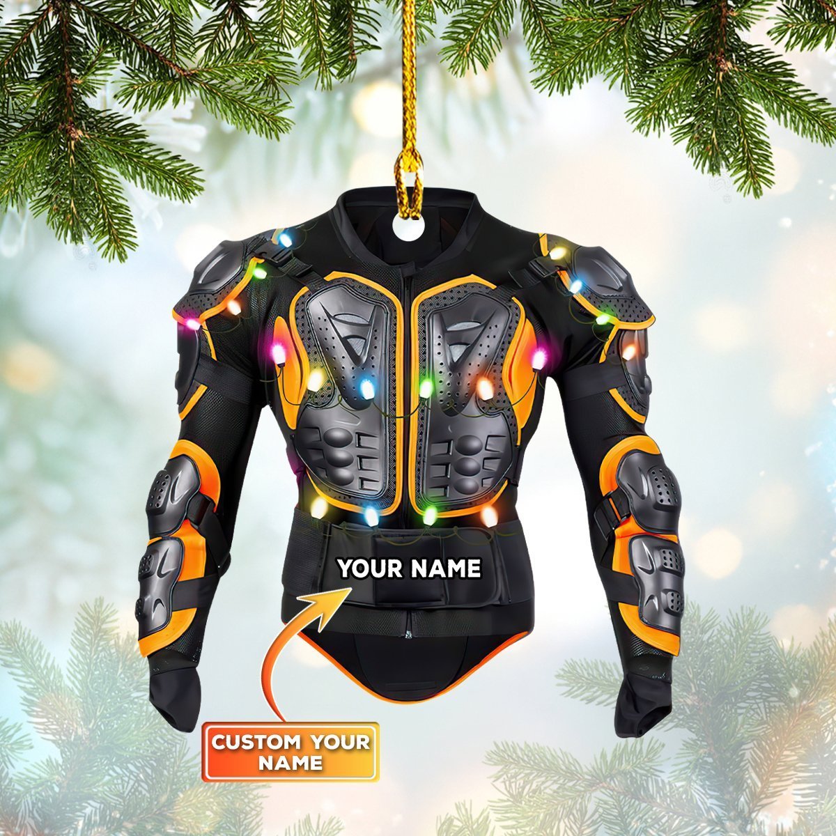 Motocross Custom Shaped Ornament 04