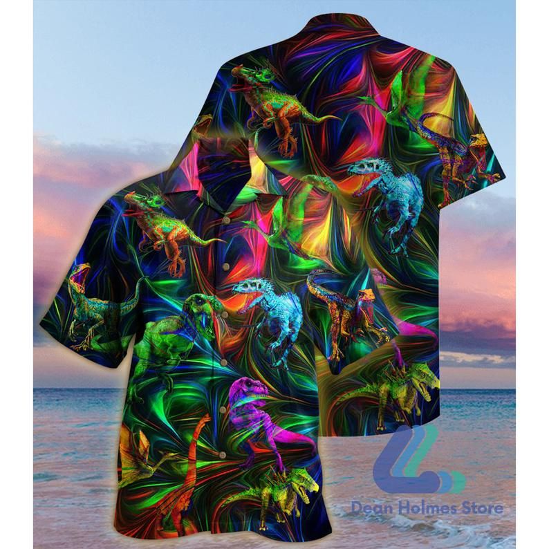 Dinosaur Multicolor Amazing Design Hawaii Shirt Ha64118