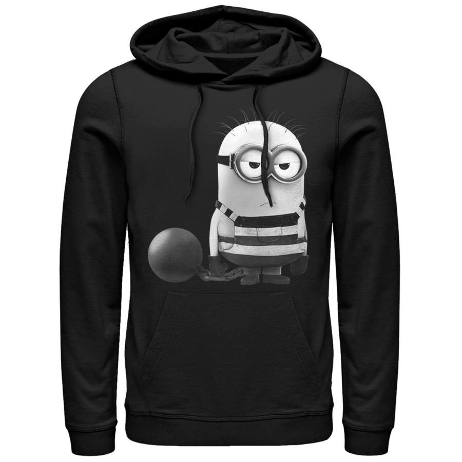 Despicable Me 3 Men’s Minion Grumpy Prisoner  Lightweight Hoodie