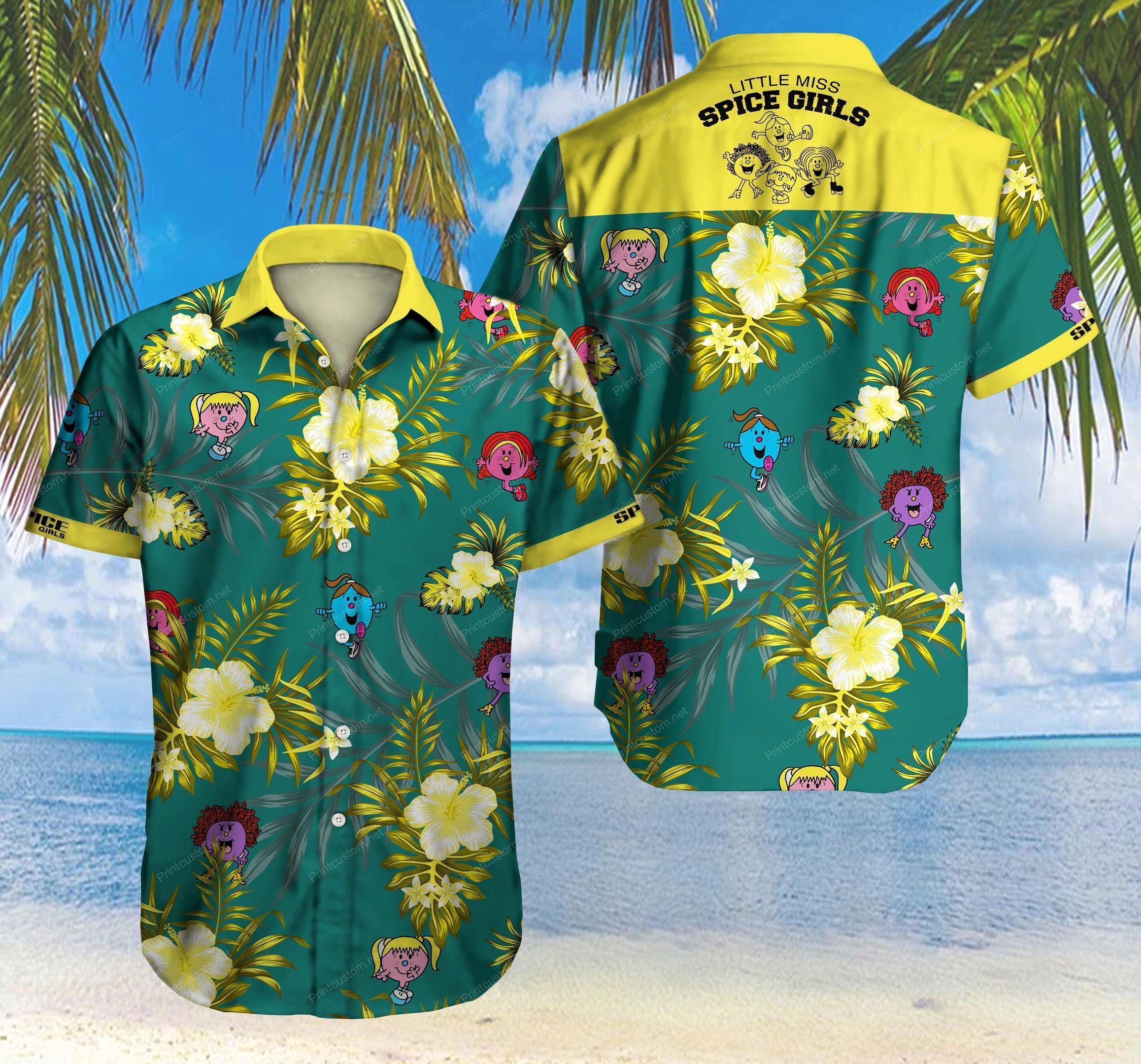 Spice Girls Hawaiian Shirt Ver 9 Summer Button Up For Men Beach Wear Short Sleeve Hawaiian Ha66447