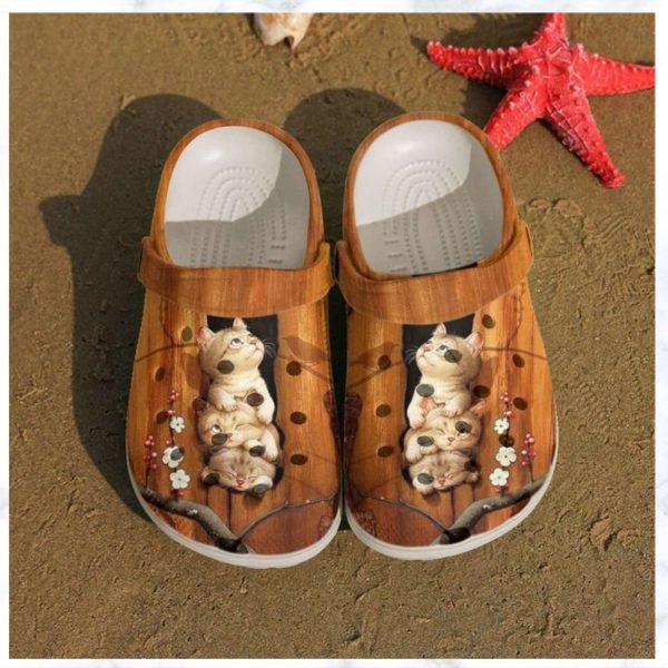 Cute Cat Kitten Adults Kids Crocs Crocband Clog Shoes For Men Women Ht