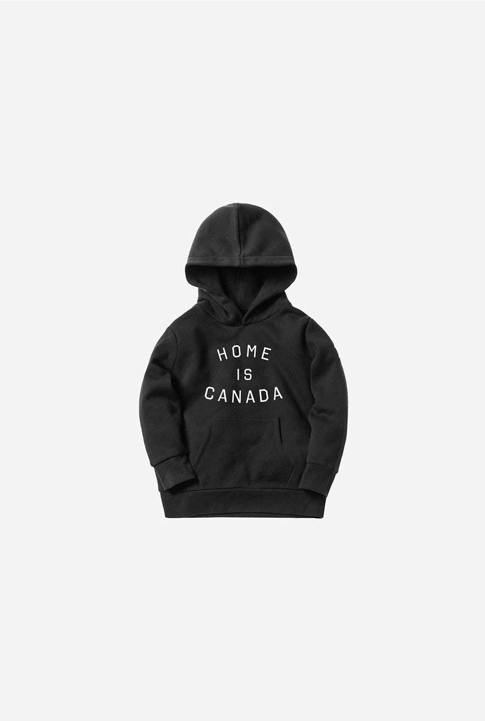 Home Is Canada Kids Hoodie – Black