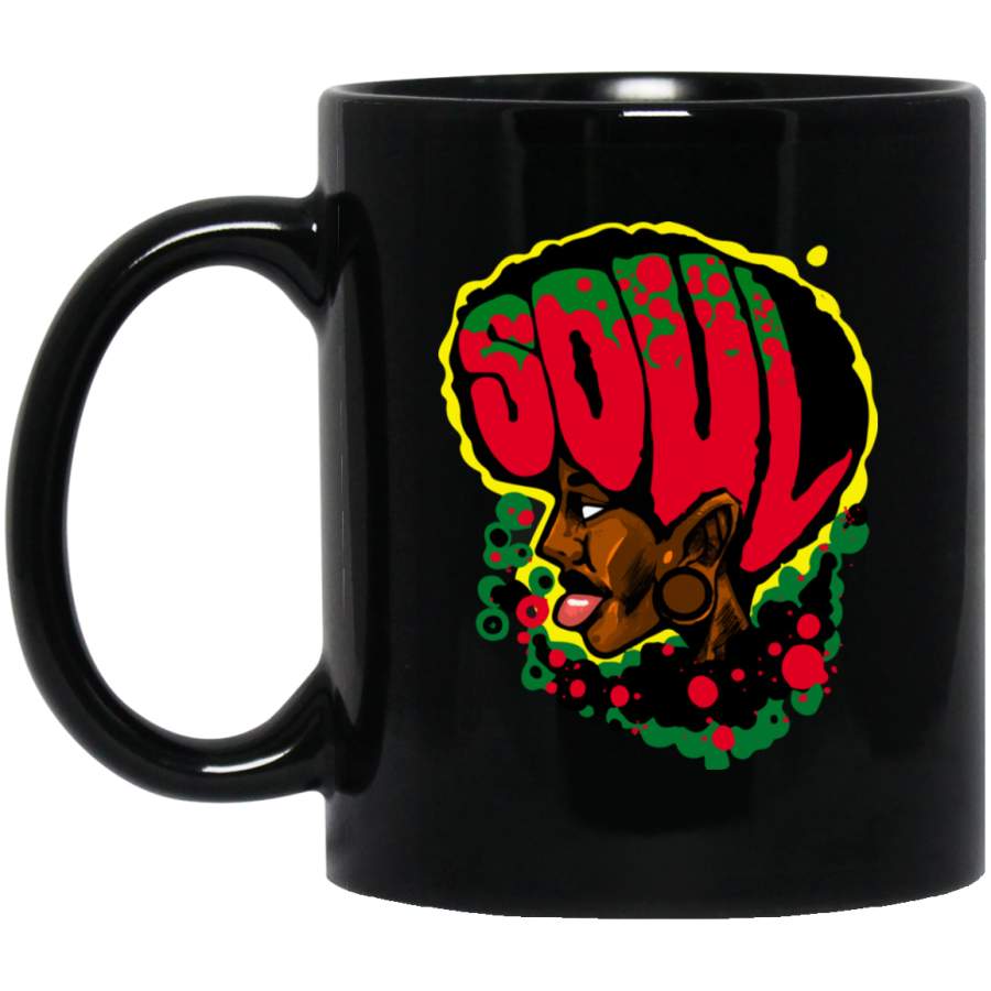 African American Coffee Mug My Soul Black Men Art 11oz – 15oz Black Mug