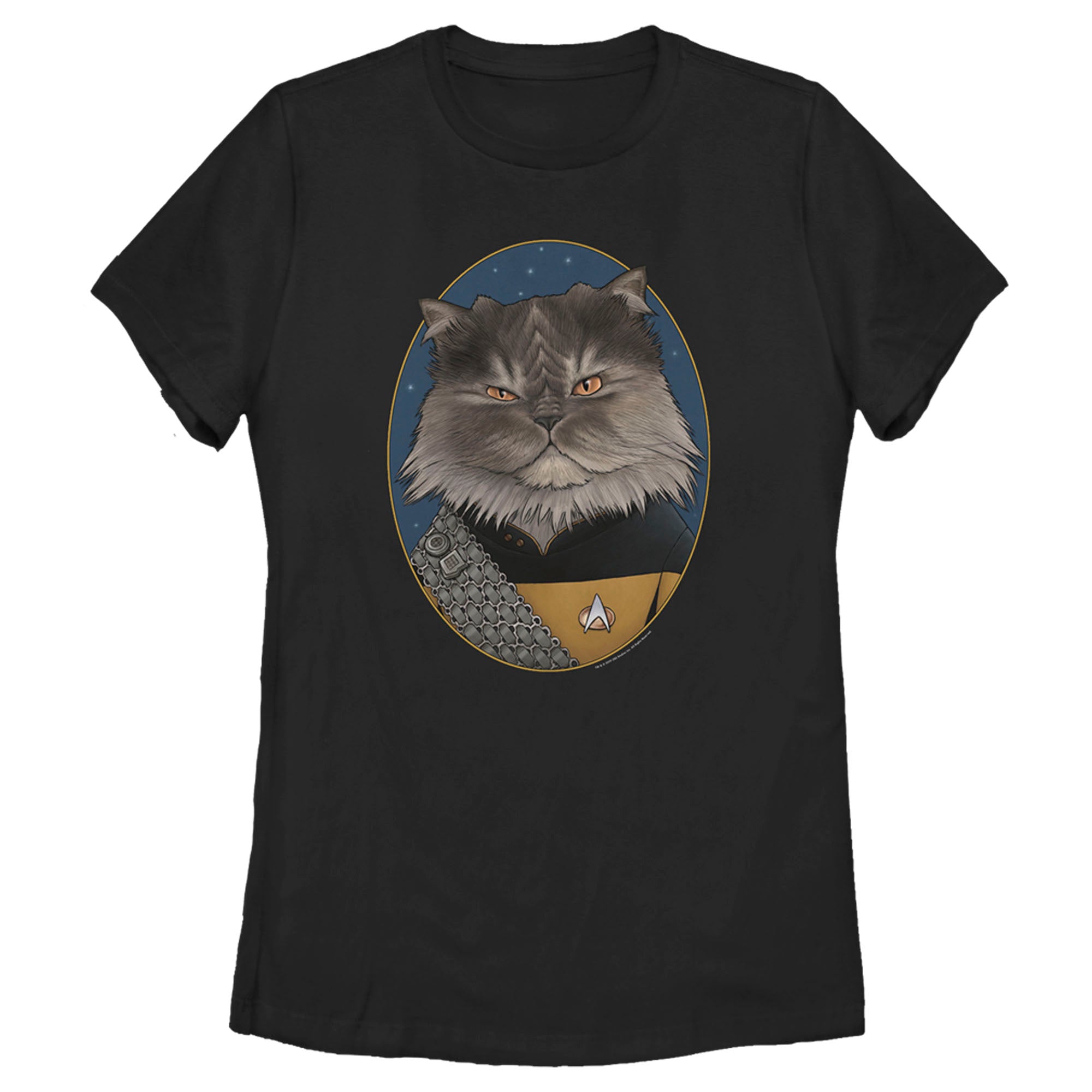 Women’S Star Trek: The Next Generation Lieutenant Commander Worf Cat T-Shirt