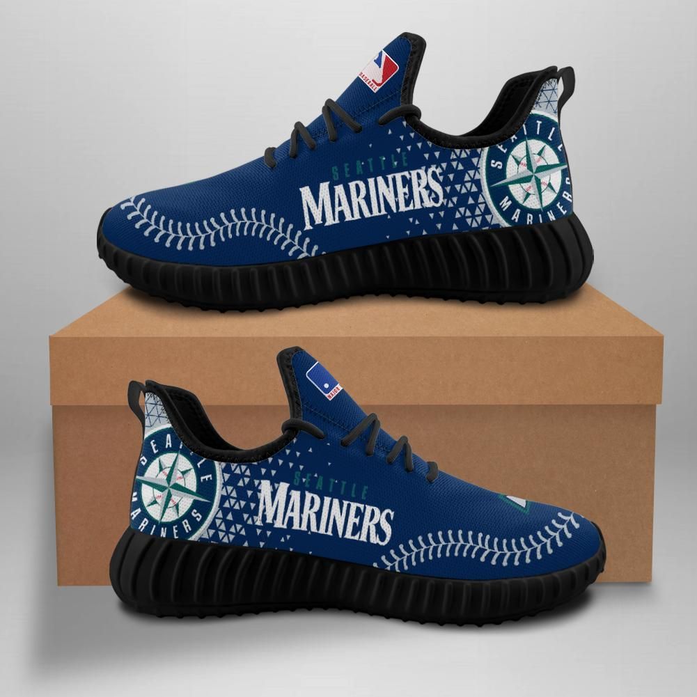 Seattle Mariners Custom Shoes Sport Sneakers Baseball Yeezy Boost