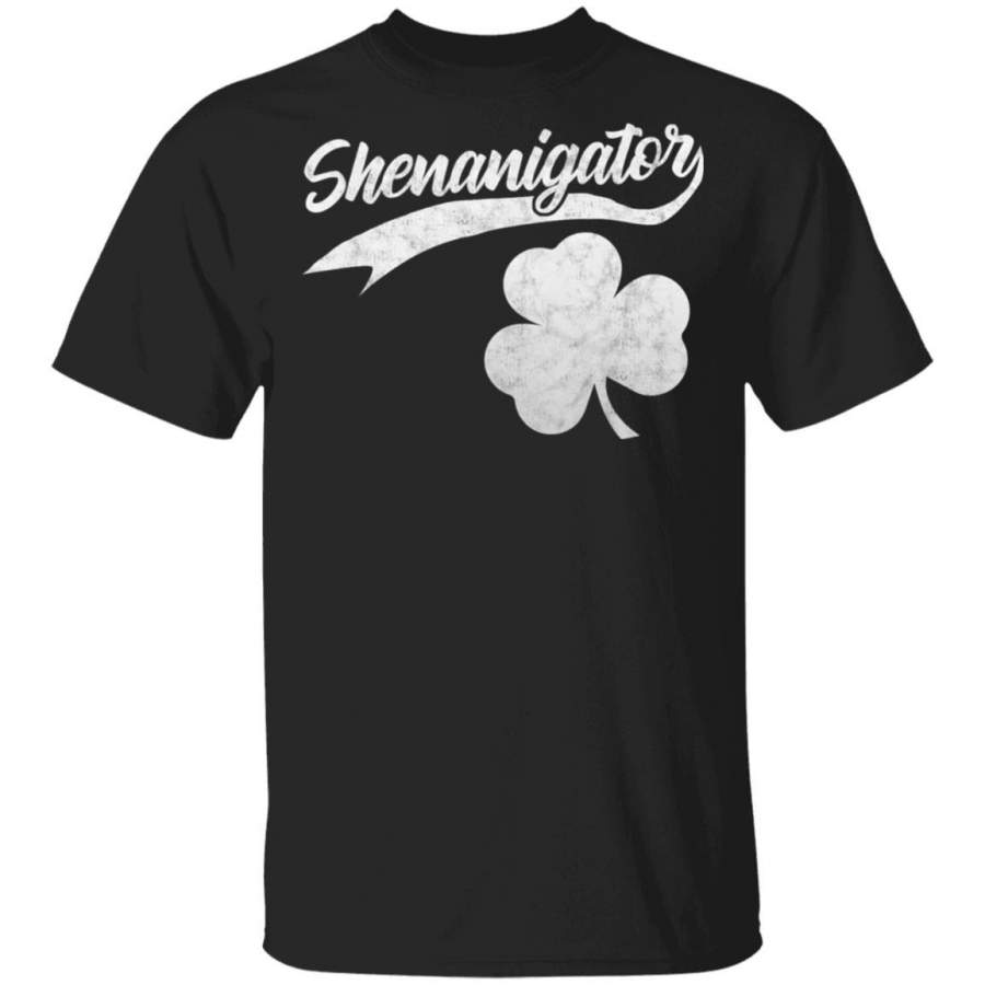 Vintage Shenanigator Shamrock St Patricks Day T Shirt Saint Paddys Patricks Tshirt Lucky Shirts Drink Green Beer Irish Gifts Funny Tee