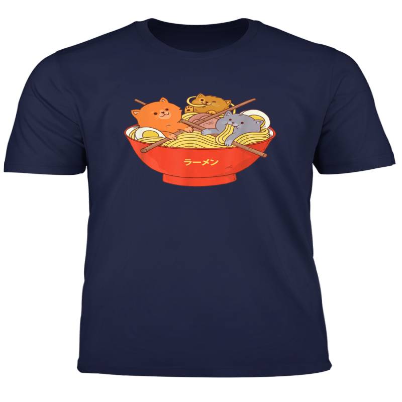 Ramen Noodles And Cats Cute Japanese Asian Animal T Shirt