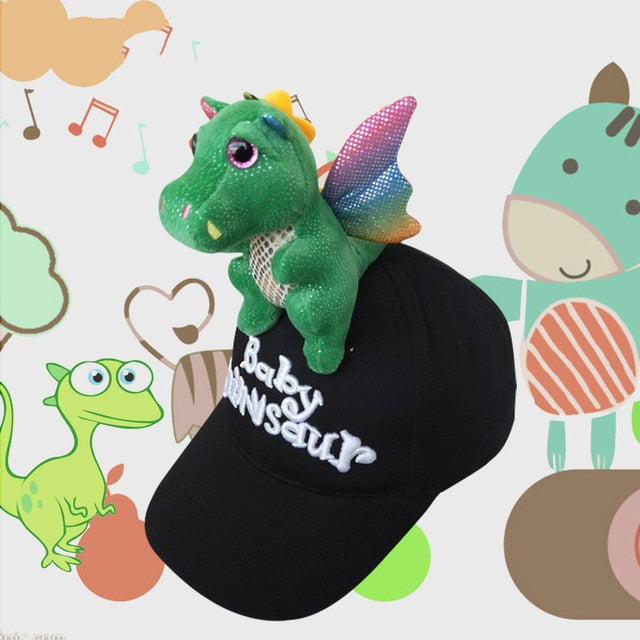 Baby Dragon Dinosaur Wing 3D Plush Hat for Kids