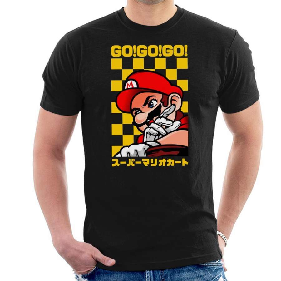 Go Go GO Mario Racing Kart Version II Men’s T-Shirt