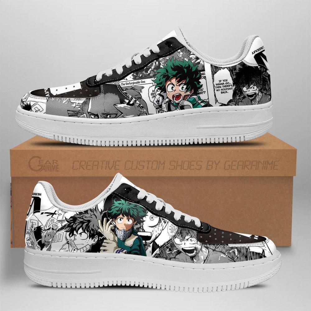 My Hero Academia Manga Mix Idea Tt04 Air Force Shoes Sneakers Custom Anime