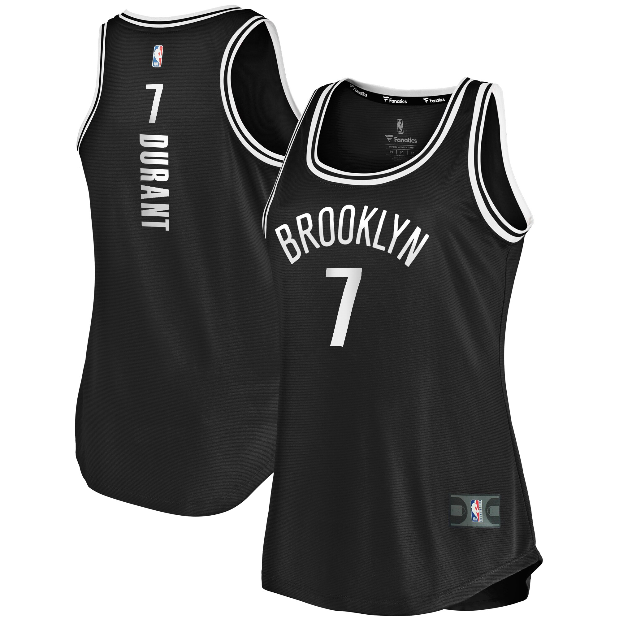 Kevin Durant Brooklyn Nets Women's Fast Break Tank Jersey Black – Icon Edition