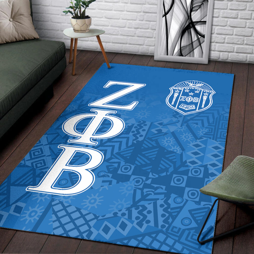 Zeta Phi Beta Area Rug – Sorority Black Roots Area Rug