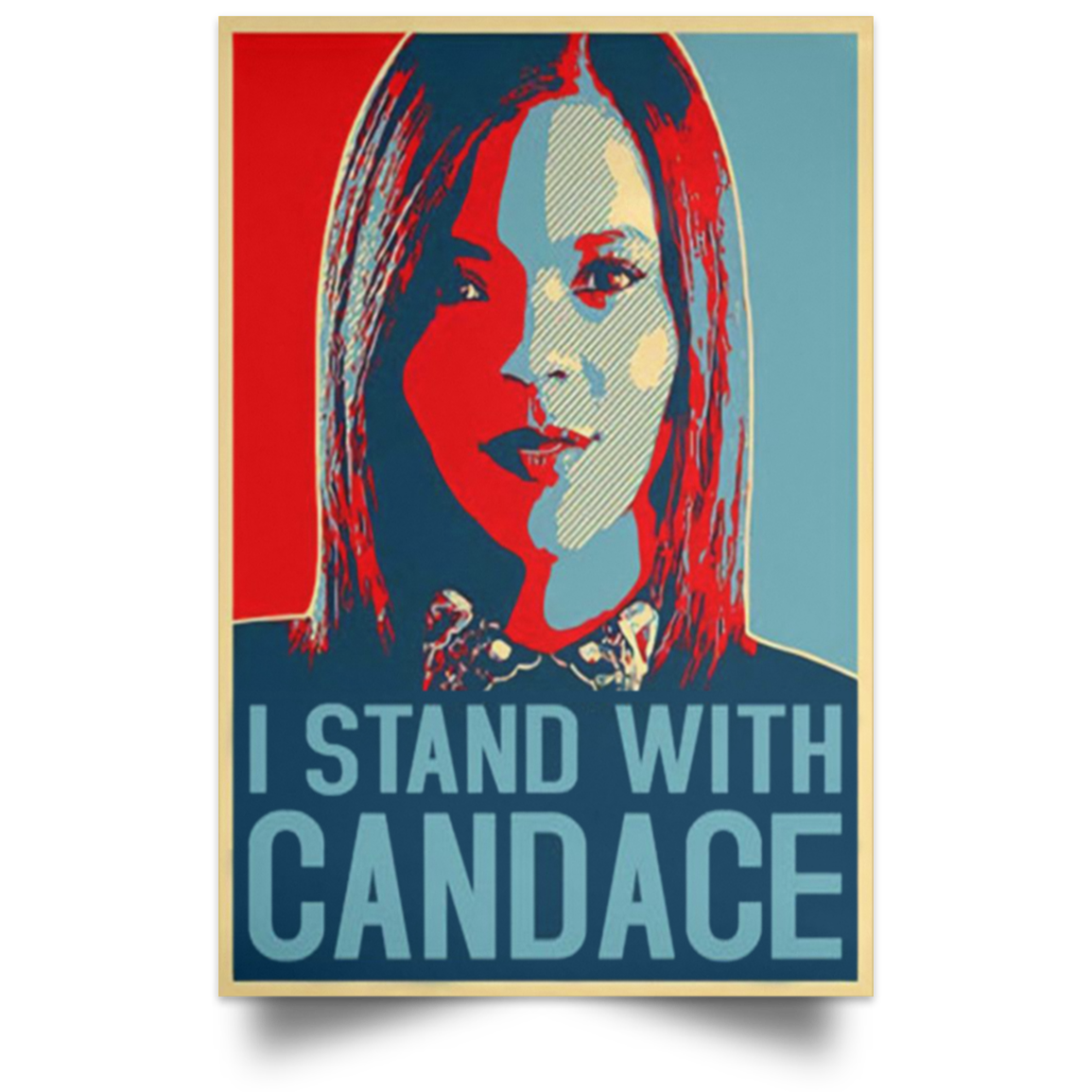 Candace Owens 2024 Poster Merch I Stand With Candace Political Campaign