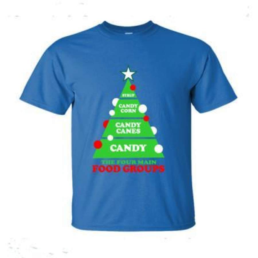 AGR Christmas Candy The Four Main Food Groups – Ultra-Cotton T-Shirt