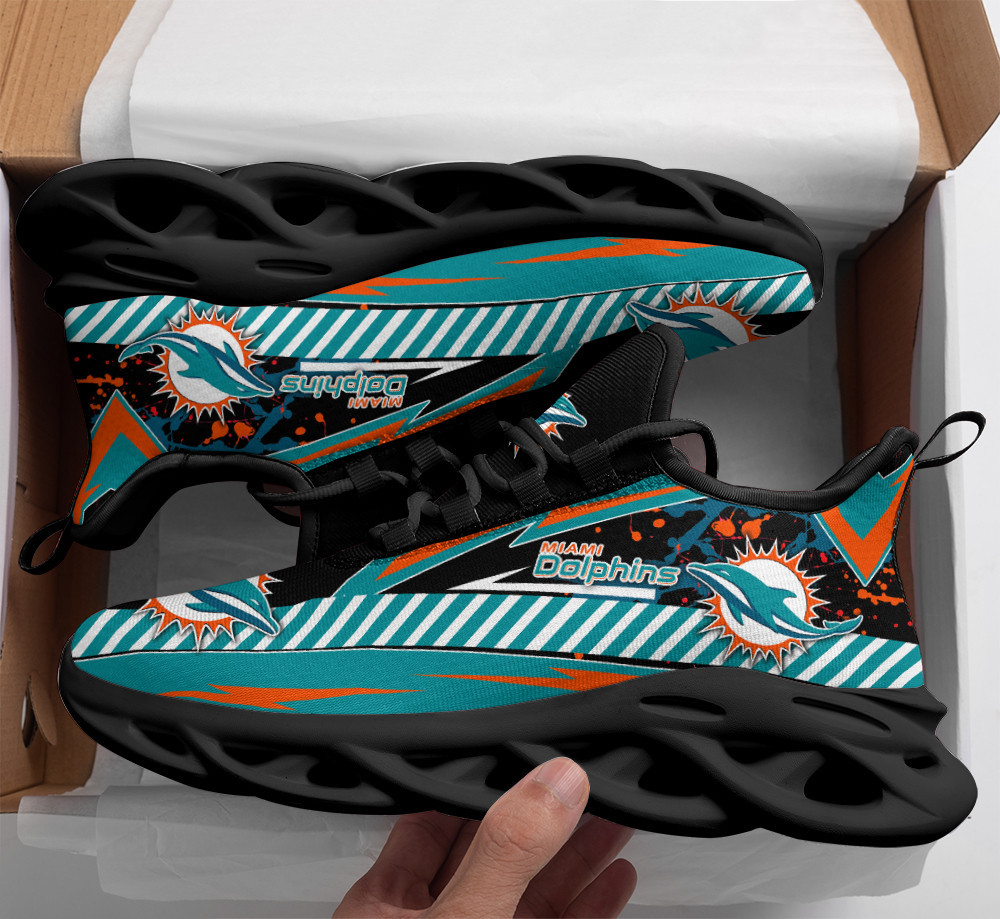 Miami Dolphins Yezy Running Sneakers Bg451